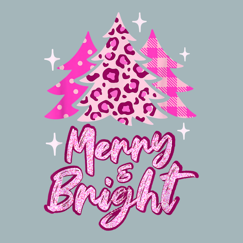 Merry And Bright Pink Christmas Tree, Pink Christmas Costume T Shirt Unisex Sherpa-lined Denim Jacket | Artistshot