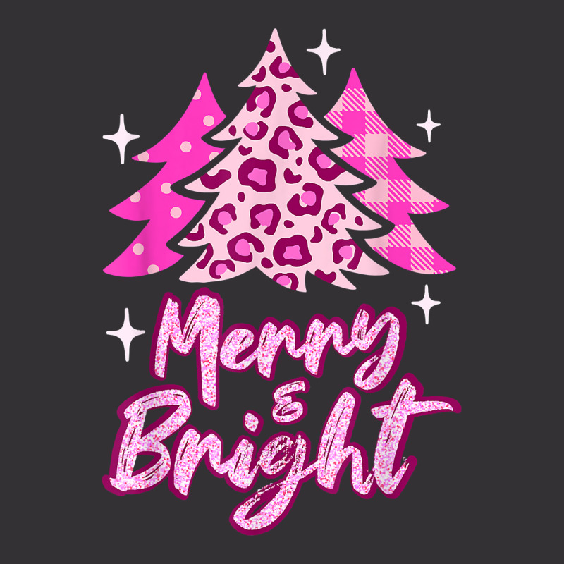 Merry And Bright Pink Christmas Tree, Pink Christmas Costume T Shirt Vintage Short | Artistshot