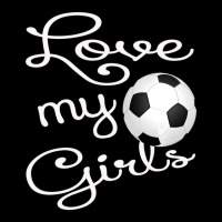 I Love My Girls Soccer Futbol For Mom-cute Soccer Mom Women's V-neck T-shirt | Artistshot