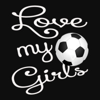 I Love My Girls Soccer Futbol For Mom-cute Soccer Mom Crop Top | Artistshot