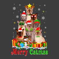 Merry Catmas Cute Burmese Cat Christmas Tree Xmas Lights T Shirt Men's Polo Shirt | Artistshot