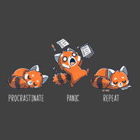 Procrastinate Panic Repeat Shirt Daily Distressed Red Pandas T Shirt Vintage T-shirt | Artistshot