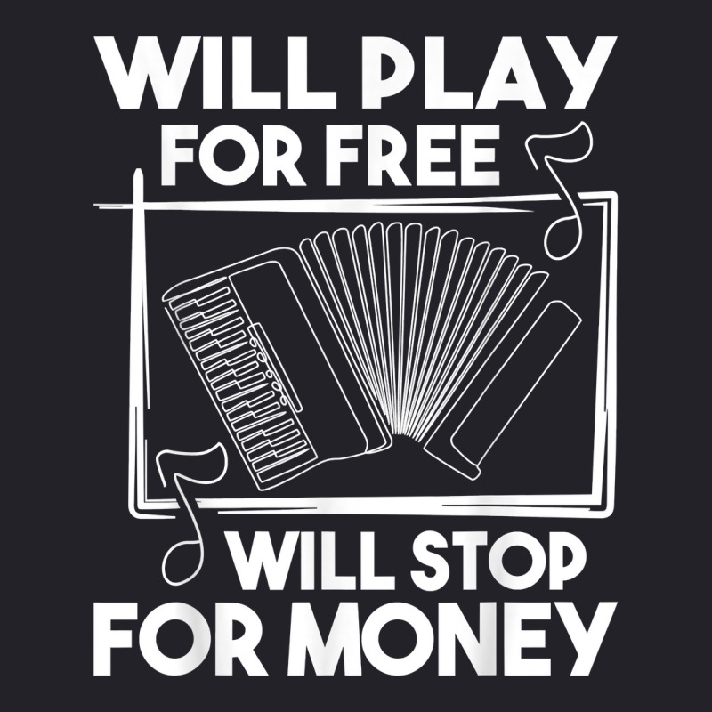 Will Play For Free Will Stop For Money   Accordion Player T Shirt Unisex Sherpa-lined Denim Jacket | Artistshot