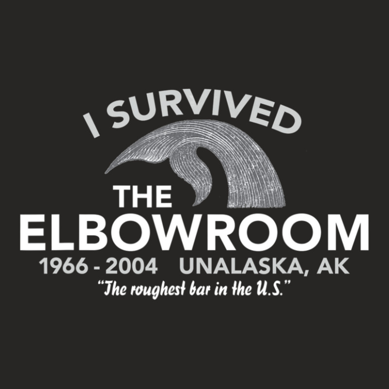 Unalaska Alaska Elbow Room Bar Survivors Ladies Fitted T-Shirt by degreesgunner | Artistshot