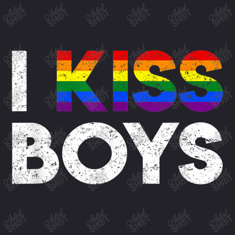 Lgbt I Kiss Boys Twink Gay Rainbow Pride Month Vintage Unisex Sherpa-lined Denim Jacket | Artistshot