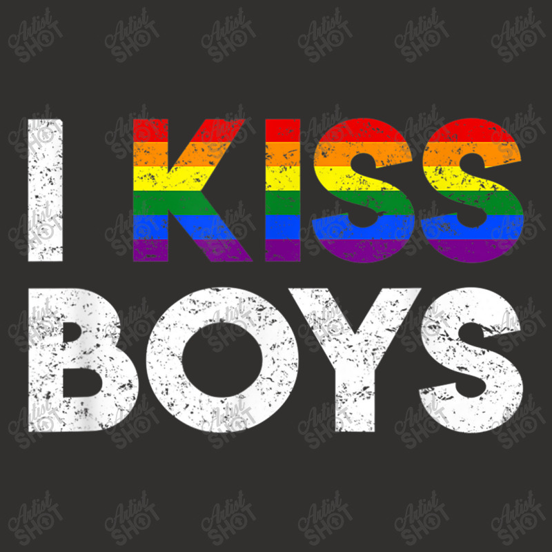 Lgbt I Kiss Boys Twink Gay Rainbow Pride Month Vintage Champion Hoodie | Artistshot