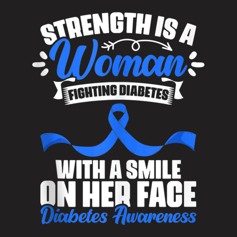 Woman Fighting Diabetes Warrior Diabetic Diabetes Awareness Tank Top T-shirt | Artistshot