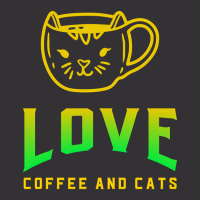 Love Coffee And Cats Vintage Short | Artistshot