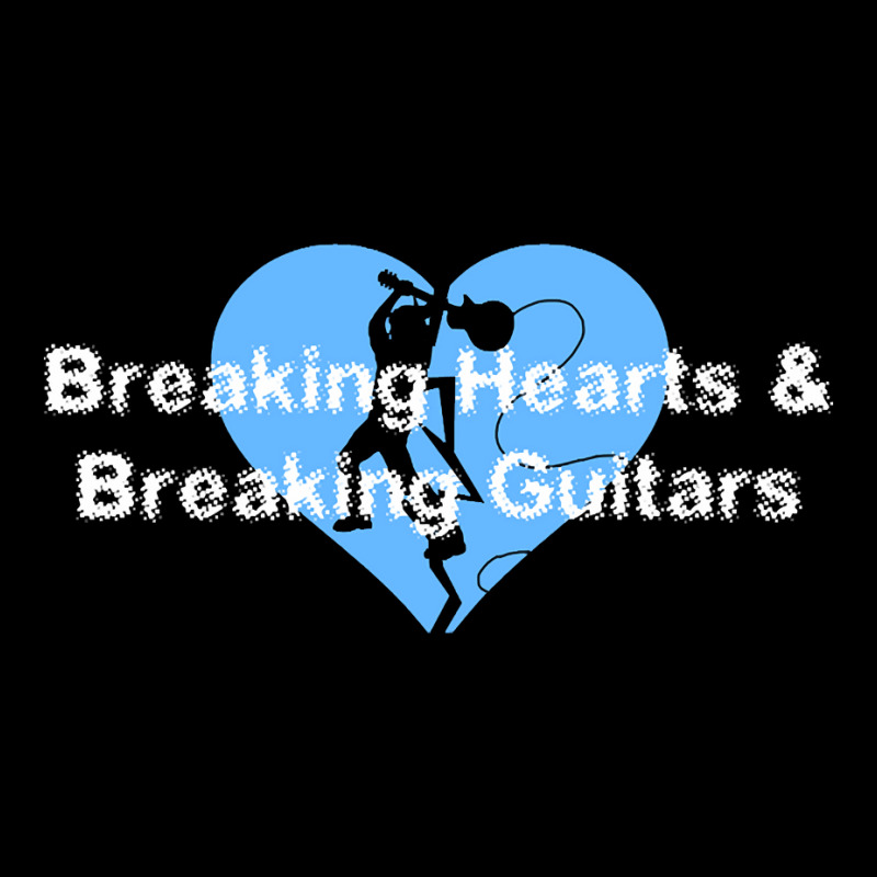 Breaking Hearts & Guitars (blue) Women's V-Neck T-Shirt by greggjvandervor | Artistshot