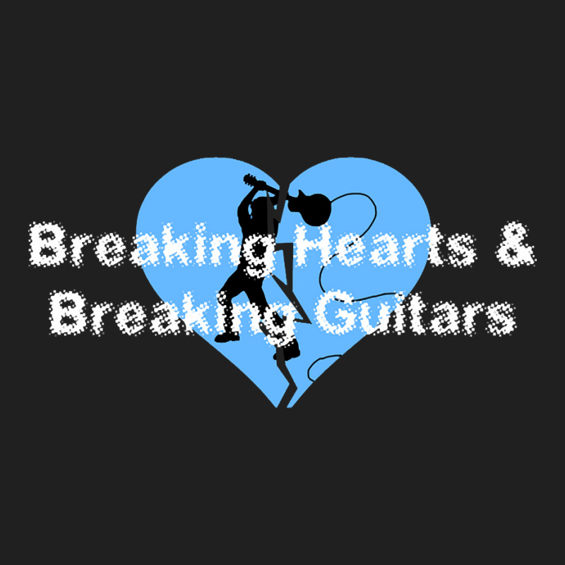 Breaking Hearts & Guitars (blue) Ladies Polo Shirt by greggjvandervor | Artistshot