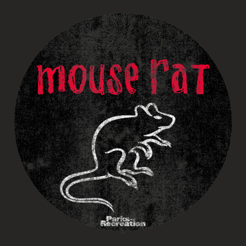 Parks & Recreation Mouse Rat Distressed Ladies Fitted T-Shirt by femalesbaubles | Artistshot