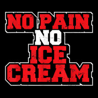 No Pain No Ice Cream Fitness Funny Gym Saying Cardio Workout T Shirt Portrait Canvas Print | Artistshot