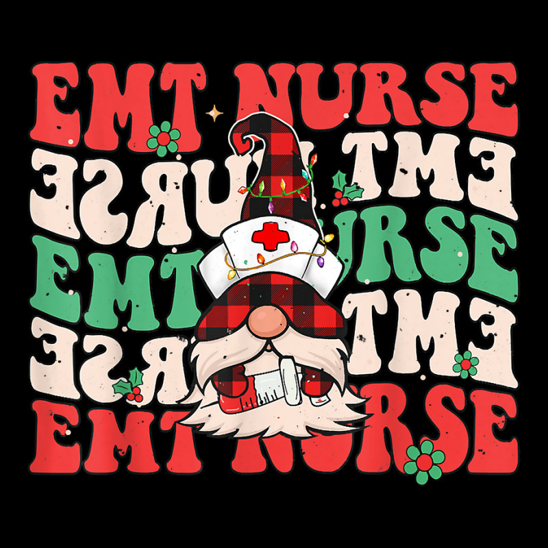 Groovy Emergency Medical Technician Christmas Gnome Nursing T Shirt Baby Bibs | Artistshot