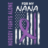 Nobody Fights Alone Nana Lupus Awareness American Flag Gifts T Shirt Men Denim Jacket | Artistshot