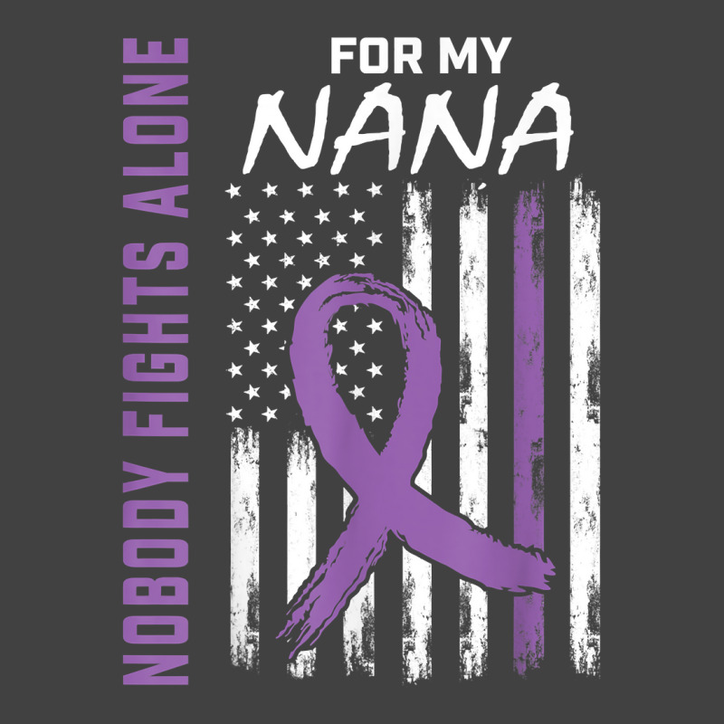 Nobody Fights Alone Nana Lupus Awareness American Flag Gifts T Shirt Vintage T-Shirt by mosesswabyhi | Artistshot