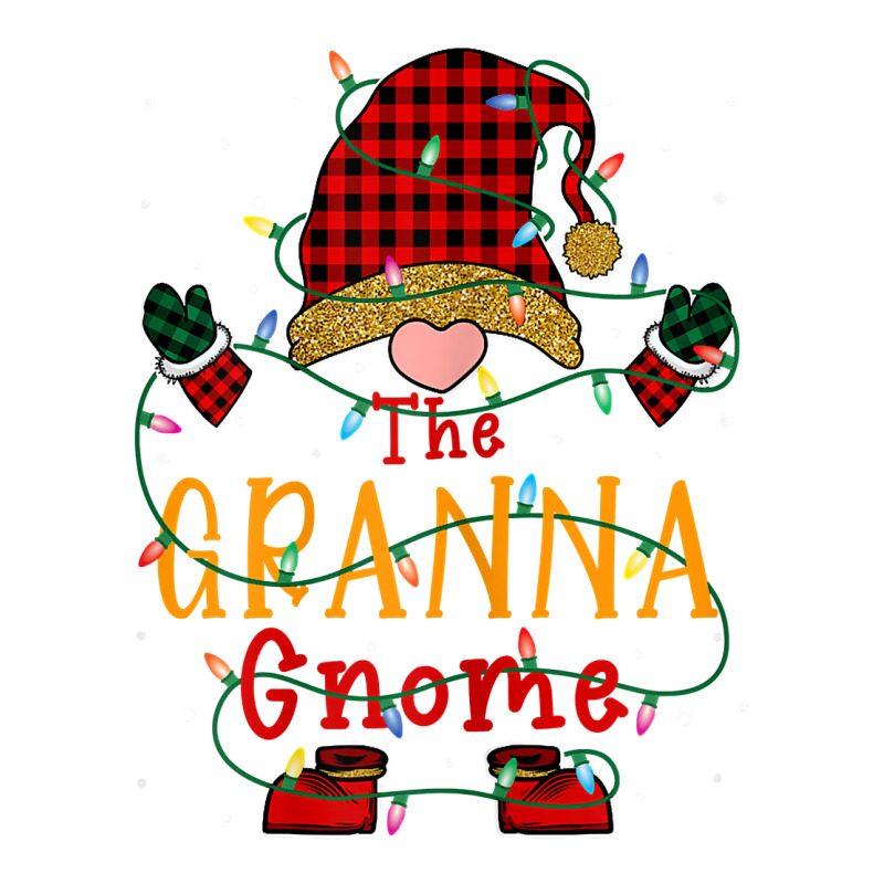 Womens The Granna Gnome Buffalo Plaid Christmas Family Xmas Pajamas T Crewneck Sweatshirt | Artistshot