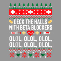 Deck The Halls With Beta Blockers Nurse Christmas Ugly Xmas T Shirt Women's V-neck T-shirt | Artistshot