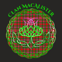 Macalister Scottish Tartan Celtic Thistle Ladies Fitted T-shirt | Artistshot