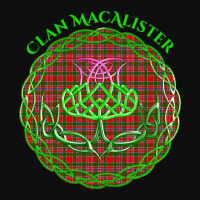 Macalister Scottish Tartan Celtic Thistle Crop Top | Artistshot