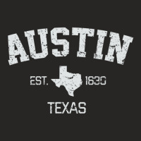 Vintage Austin Texas Est. 1839 Gift Ladies Fitted T-shirt | Artistshot