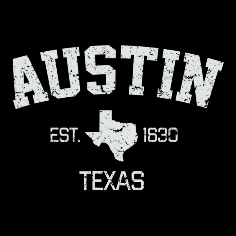 Vintage Austin Texas Est. 1839 Gift Cropped Hoodie by degreesgunner | Artistshot