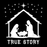 True Story Of Jesus Birth Christmas Nativity Catholic T Shirt Adjustable Cap | Artistshot