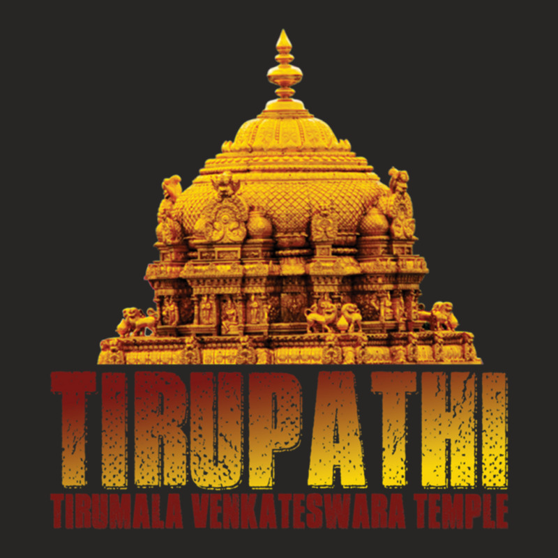 Tirupathi Tirumala Temple Ladies Fitted T-Shirt by QUANVY | Artistshot