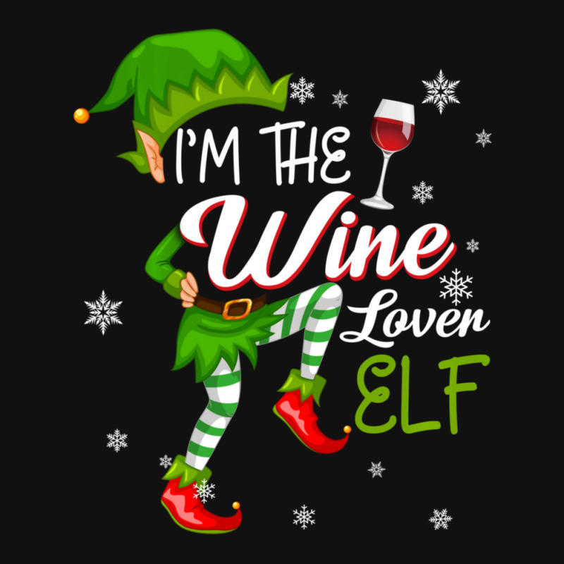 I'm The Wine Lover Elf Matching Family Christmas Shirts Baby Bibs by behindcedar22 | Artistshot