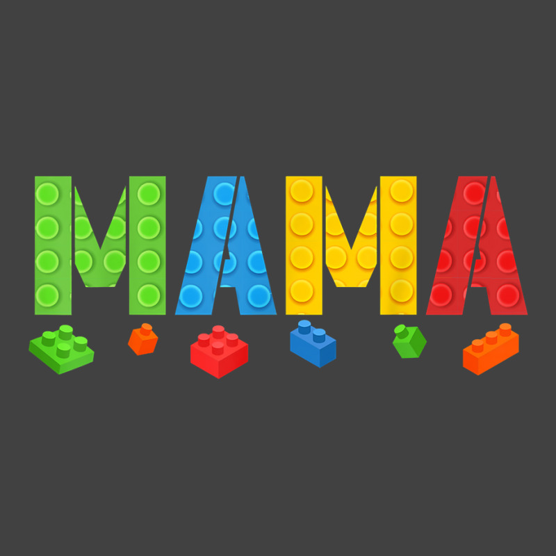 Mama Funny Blocks Master Builder Brick Builder Birthday T Shirt Vintage T-shirt | Artistshot