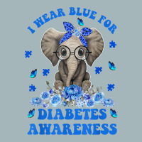 I Wear Blue For Diabetes Awareness Elephant Warrior Women T Shirt Unisex Sherpa-lined Denim Jacket | Artistshot