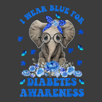 I Wear Blue For Diabetes Awareness Elephant Warrior Women T Shirt Men's Polo Shirt | Artistshot