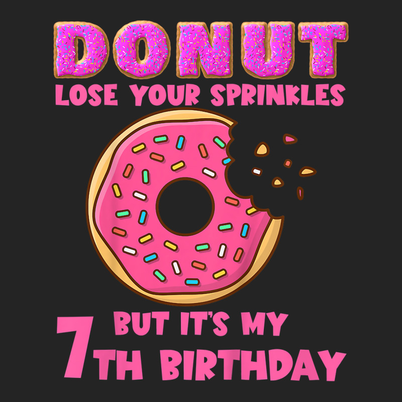 Kids Donut Lose Your Sprinkles Funny 7th Birthday Party Saying T Shirt 3/4 Sleeve Shirt | Artistshot