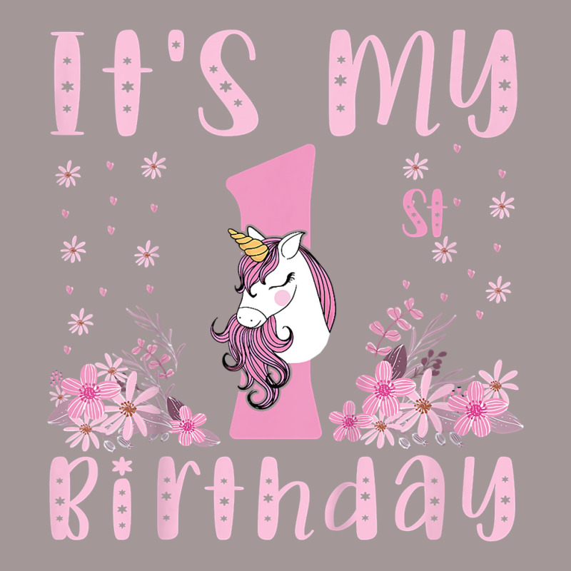 Kids It's My 1st Birthday Unicorn Lover Kid 1 Year Old Birthday T Shir Vintage Short | Artistshot