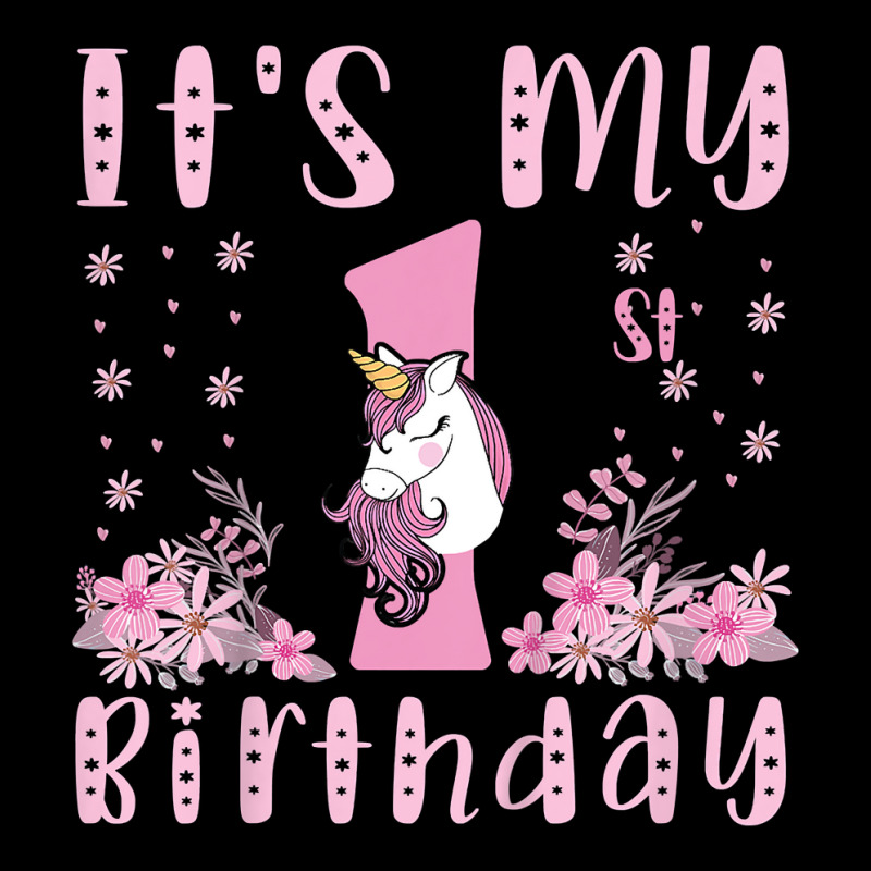 Kids It's My 1st Birthday Unicorn Lover Kid 1 Year Old Birthday T Shir Fleece Short | Artistshot