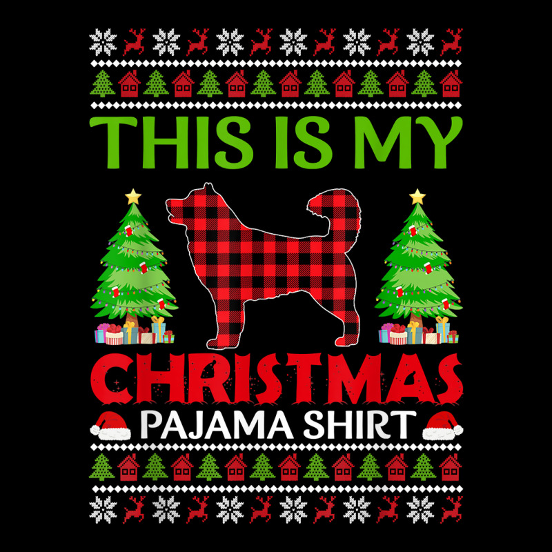 This Is My Alaskan Malamute Dog Xmas Pj Ugly Sweater Xmas T Shirt Adjustable Cap | Artistshot