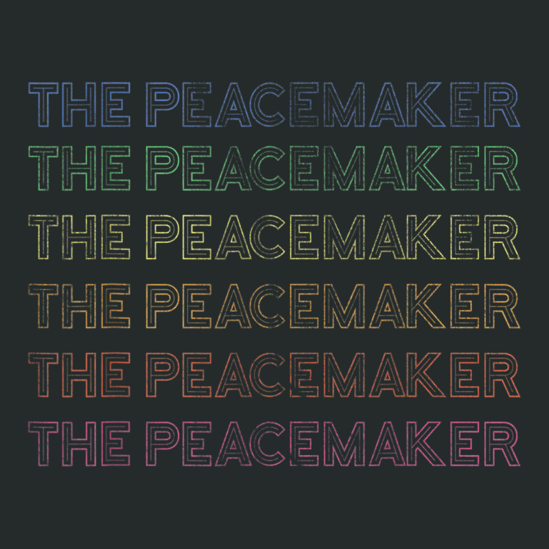 Peace Maker Enneagram 9 Mediator, Rainbow Distressed Women's Triblend Scoop T-shirt | Artistshot