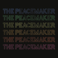 Peace Maker Enneagram 9 Mediator, Rainbow Distressed Scorecard Crop Tee | Artistshot