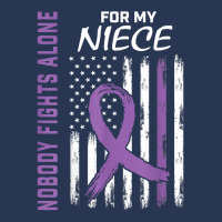 Nobody Fights Alone Niece Lupus Awareness American Flag T Shirt Ladies Denim Jacket | Artistshot