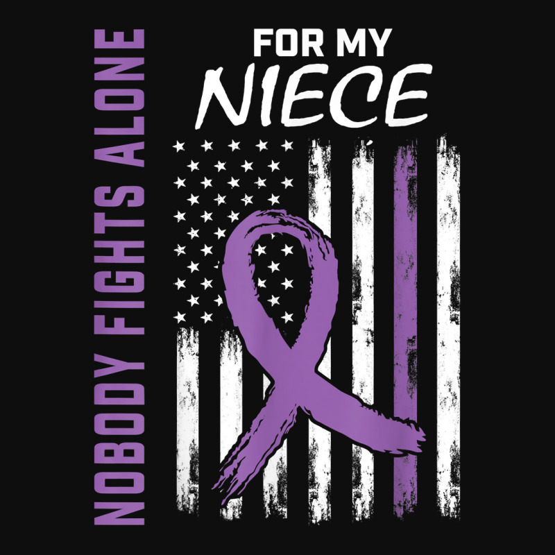 Nobody Fights Alone Niece Lupus Awareness American Flag T Shirt Crop Top by chipbeltzox | Artistshot