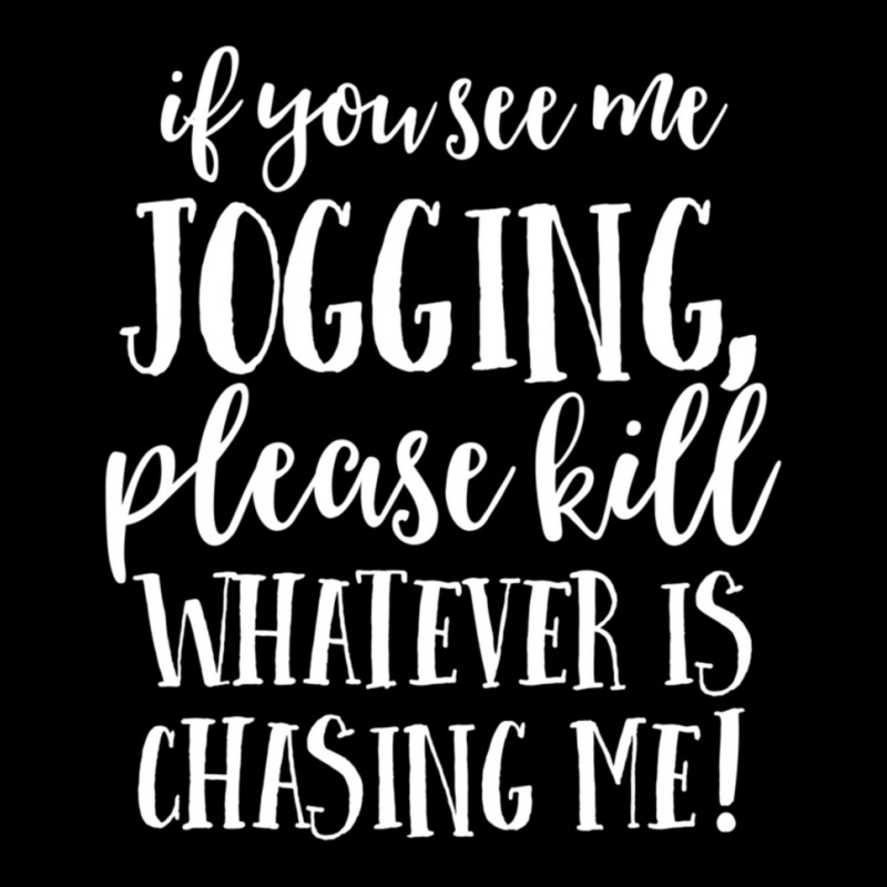 If You See Me Jogging, Please Kill Whatever Is Chasing Me Cropped Hoodie by behindcedar22 | Artistshot