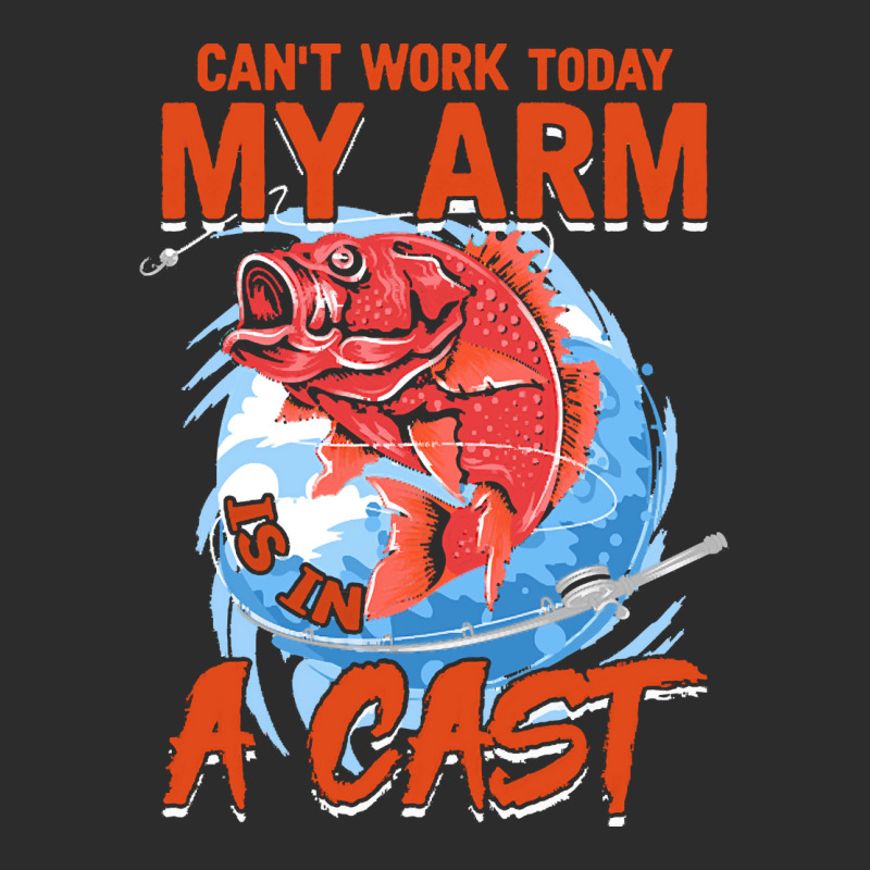 Funny Fishing Lover Gift T  Shirt Mens Can't Work Today My Arm In A Ca Exclusive T-shirt | Artistshot