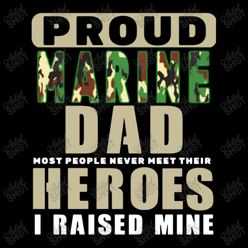 Proud Marine Dad Baby Tee by Azura Store | Artistshot