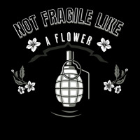 Not Fragile Like A Flower Fragile Like A Bomb-glf6b V-neck Tee | Artistshot