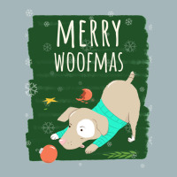 Merry Woofmas Christmas Festive Baubles Scene Dog Red Unisex Sherpa-lined Denim Jacket | Artistshot