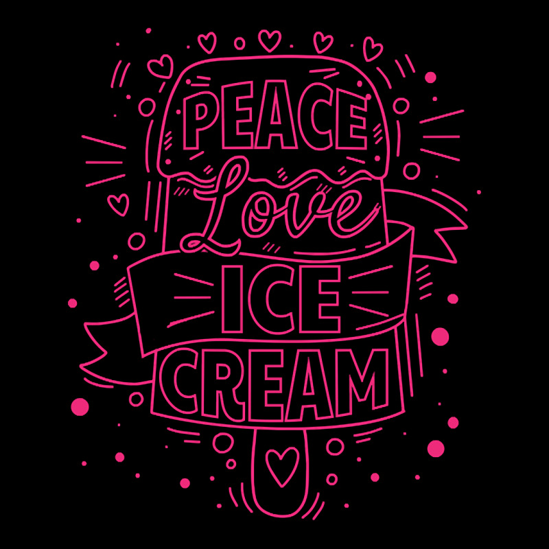 Peace Love Ice Cream Food Dessert Cropped Sweater by declangreenwood | Artistshot