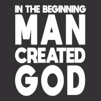 Man Created God Anti Religion Atheist Atheism T Shirt Vintage Short | Artistshot