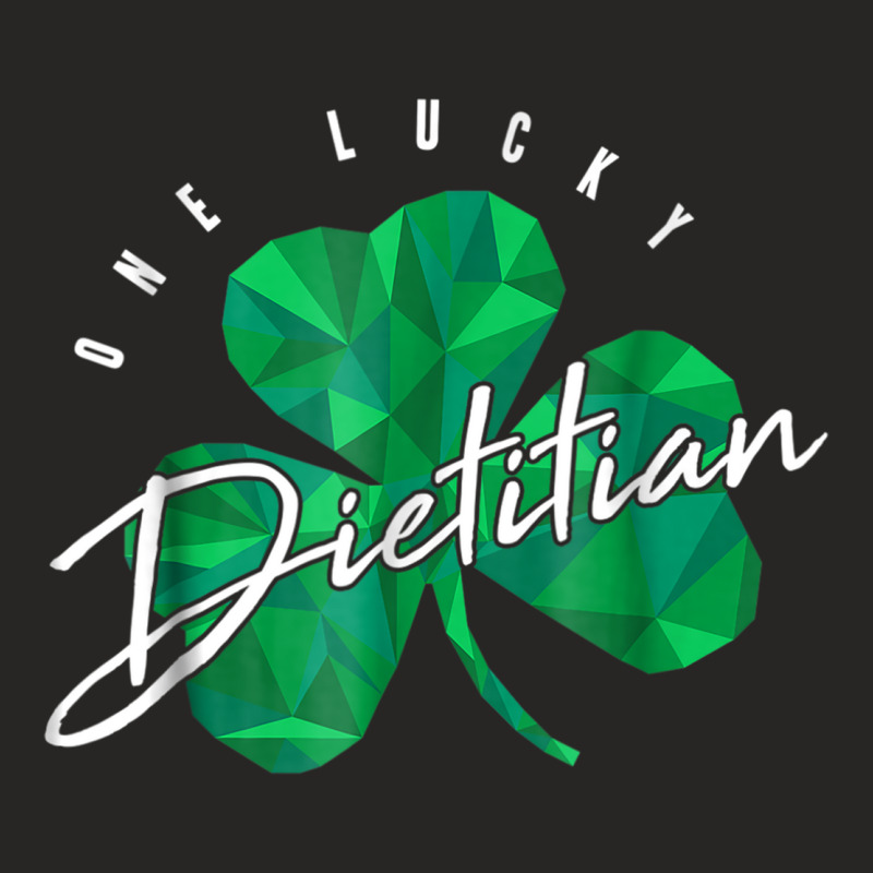 St Patricks Day Shirt One Lucky Dietitian Shamrock Low Poly Ladies Fitted T-Shirt by ANDREWAVIS | Artistshot