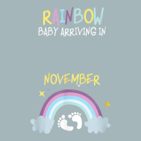 Pregnancy Announcement Rainbow Baby Arriving In November Unisex Sherpa-lined Denim Jacket | Artistshot