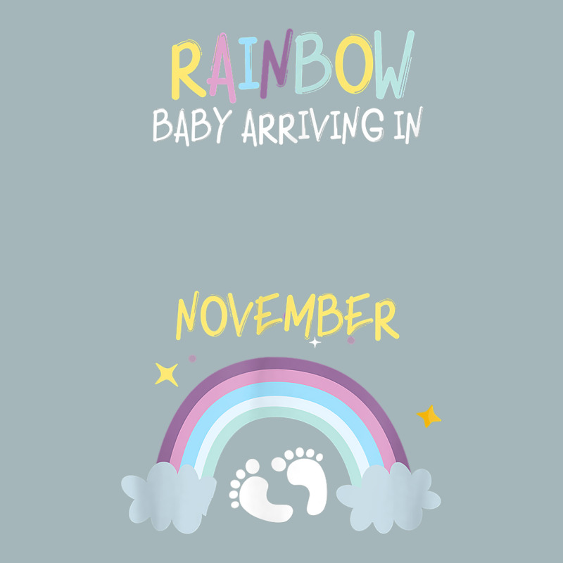 Pregnancy Announcement Rainbow Baby Arriving In November Unisex Sherpa-Lined Denim Jacket by KEVINHAVEZ | Artistshot