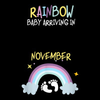 Pregnancy Announcement Rainbow Baby Arriving In November Long Sleeve Shirts | Artistshot